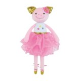 Cumpara ieftin Jucarie de plus muzicala Jemini Balerina - Purcelus, 40 cm