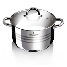 Oala cu capac otel inoxidabil 2.1 L, 16 CM, Gourmet Line, Blaumann