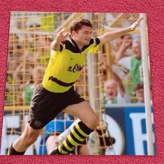 Foto fotbal -autograf original-jucatorul Stéphane Chapuisat (Borussia Dortmund)