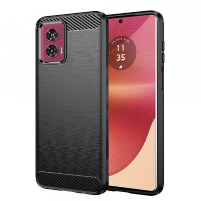 Husa pentru Motorola Edge 50 Fusion, Techsuit, Carbon, Neagra foto