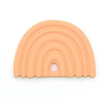 O.B Designs Rainbow Teether jucărie pentru dentiție Peach 3m+ 1 buc