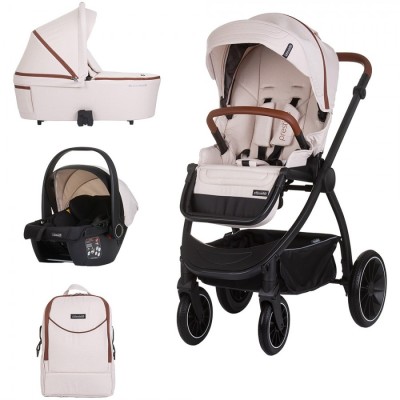 Carucior Chipolino Prestige 3 in 1 biscotta foto