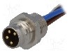 Conector M8, 4 pini, clasa etanseitate IP67, CONEC - SAL-8-FS4-0,2