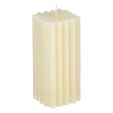 Lumanare decorativa cu aroma de vanilie,design liniar,5.5x5.5x13 cm