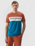 Tricou cu imprimeu pentru bărbați - maro, 4F Sportswear