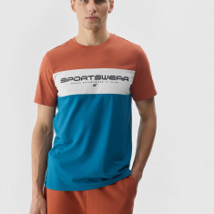 Tricou cu imprimeu pentru bărbați - maro