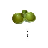 Set 2 solnite, 15 cm, Verde