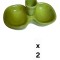 Set 2 solnite, 15 cm, Verde