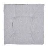 Perna Scaun, Model Gri, Dimensiuni 40x40cm, Husa Bumbac, Umplutura Poliester, Fără Fermoar, Cu șireturi, Oem