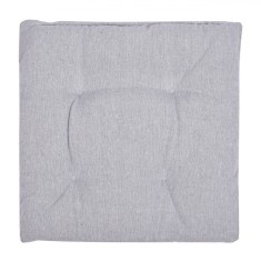 Perna Scaun, Model Gri, Dimensiuni 40x40cm, Husa Bumbac, Umplutura Poliester, Fără Fermoar, Cu șireturi