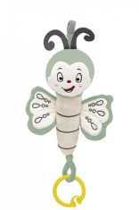 Jucarie din plus cu vibratii pentru bebelusi fluture, 6 luni+, babyjem (culoare: verde)