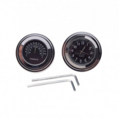 Set 2 ceasuri pentru temperatura si ore, culoare negru, d.44mm Cod Produs: MX_NEW AW5234