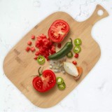 Tocator din bambus, universal, pentru tocat, 33 x 18,5 x 1,5 cm, Kinghoff