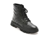 Ghete GEOX negre, D46UAG, din piele ecologica