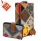 Set cadou femei Rainbow Vibes: Portofel + Portcard Multicolor din Piele Naturala