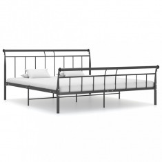 Cadru de pat, negru, 180x200 cm, metal