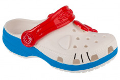 Papuci flip-flop Crocs Classic Hello Kitty Iam Clog T 209469-100 alb foto