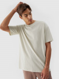 Tricou oversize cu imprimeu pentru bărbați - bej, 4F Sportswear