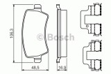 Set placute frana,frana disc VOLVO V70 III (BW) (2007 - 2016) BOSCH 0 986 494 641