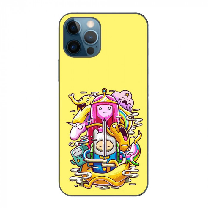 Husa compatibila cu Apple iPhone 12 Pro Max Silicon Gel Tpu Model Adventure Time Poster