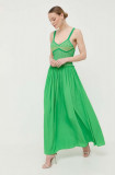 Cumpara ieftin Beatrice B rochie culoarea verde, maxi, evazati