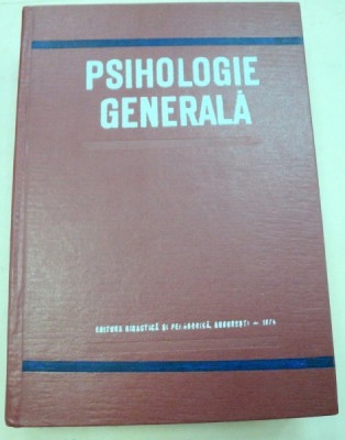 PSIHOLOGIE GENERALA-ALEXANDRU ROSCA EDITIA A 2-A 1974 foto
