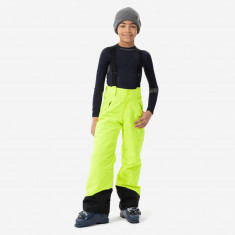 Pantalon schi PNF 500 Galben Fluo Copii