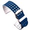 Curea silicon cu doua fete, compatibila Samsung Galaxy Watch Active 2, telescoape normale, Albastru/Alb