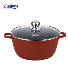 Cratita din aluminiu Heinner Calabria, 3 l, 22 x 9 cm, interior ceramic
