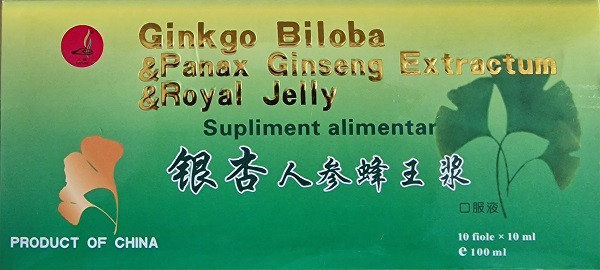 Ginkgo biloba+royal jelly+ginseng 10fiole naturalia diet
