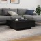 vidaXL Masă de Cafea Stejar negru 80 x 80 x 31 cm Lemn compozit 863002