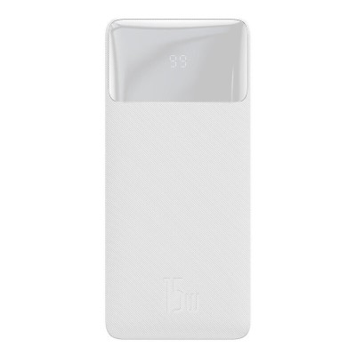 POWER BANK Baseus Bipow, 20000mAh, 15W, 2 x USB; 1 x USB Type-C, digital display pt. status baterie, total 3A, alb, &amp;quot;PPBD050102&amp;quot; (timbru verde 0.98 le foto