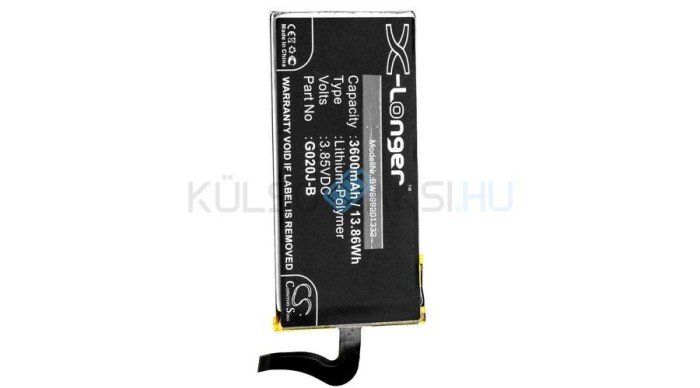 Baterie de telefon mobil VHBW Google G020J-B - 3600mAh, 3.85V, Li-polymer