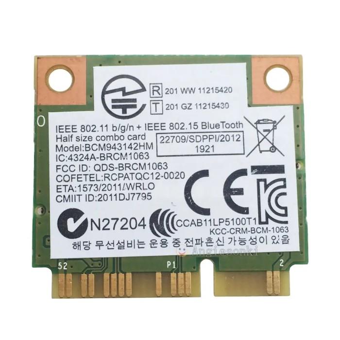 244.Modul/Placa retea wifi wireless wifi laptop CCAB11LP5100T1