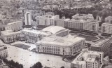 Bucuresti. Piata Palatului R. P. R. Vedere din helicopter (circulata 1960)