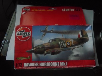 bnk jc Avion - macheta - Hawker Hurricane MK I - Airfix - 1/72 foto