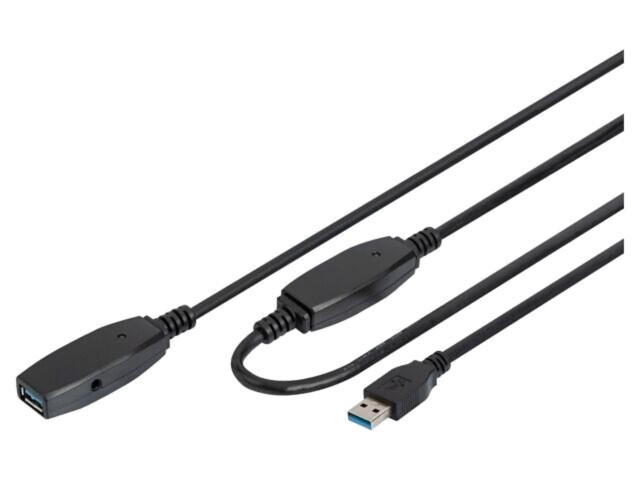 DIGITUS Repeater USB 3.0 USB A 15m negru