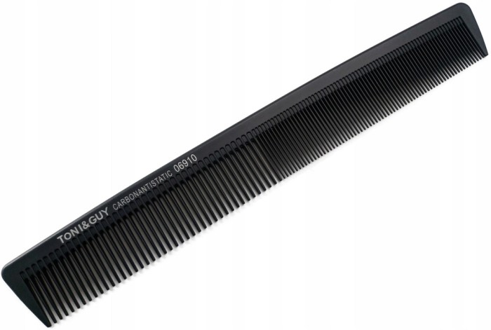 Pieptene de coafat drept pentru păr din carbon T&amp;amp;G 06910.