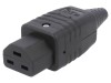 Conector Alimentare AC SCHURTER Mama Drept, 16A, 250V, Montare Cablu, IEC 60320, C21, Temperatura Inalta