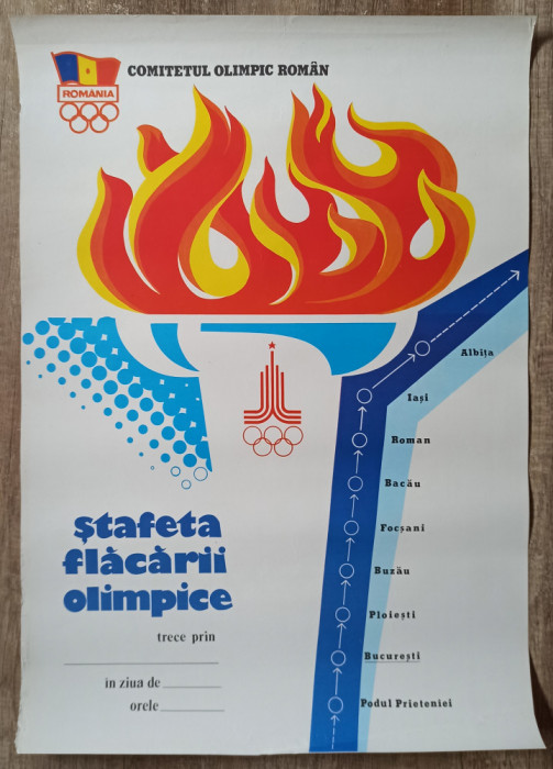 Afis stafeta flacarii olimpice, Comitetul Olimpic Roman