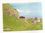 RF77-Carte Postala - Muntii Bucegi, Cabana Caraiman, circulata 1977