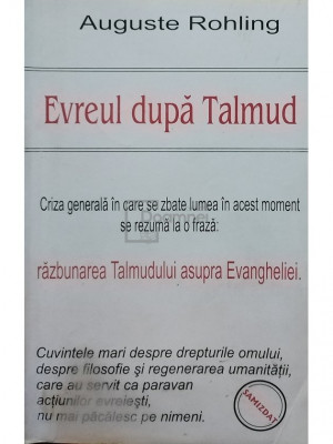 Auguste Rohling - Evreul dupa Talmud foto