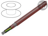 Cablu Silicon 0,5mm&sup2; 7 Fire Maro-Roșu 60-180&deg;C