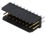 Soclu cablu-placă 2,54mm 20 PIN aurit