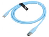 Cablu USB 2.0 A la C nichelat 1m 480Mbps PVC, Vention