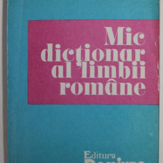 MIC DICTIONAR AL LIMBII ROMANE de ZORELA CRETA ...VALERIU SUTEU , 1993 , DEDICATIE *