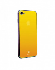 Carcasa protectie spate BASEUS din plastic cu suprafata oglinda pentru iPhone 7 Plus, gold foto