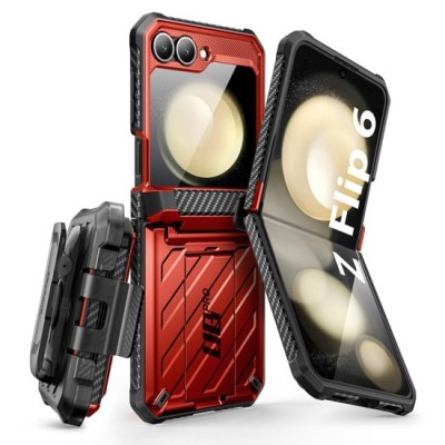 Husa pentru Samsung Galaxy Z Flip6 - Supcase Unicorn Beetle Pro - Ruddy foto