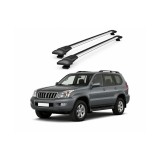 Bare portbagaj transversale auto aluminiu compatibile Toyota Land Cruiser Prado (J120) SUV 2002-2009 92-92 cm Cod: KL5