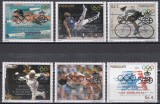 Paraguay 1987 - J.O.Barcelona și 500 ani - Descoperirea Americii, Supratipar,MNH, Nestampilat